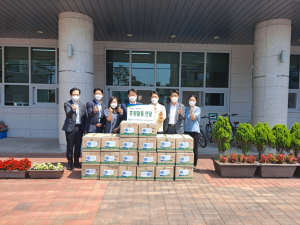 한국수력원자력, 성장사업본부 봉사단 `사랑의 이웃돕기 후원물품` 전달 