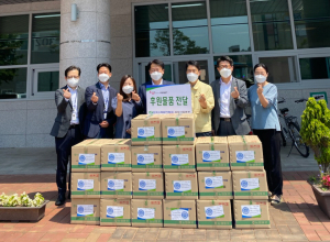 경주시 동천동, 한수원 성장사업본부 `정성담은 식료품 키트` 전달 
