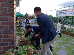 경주시 안강읍 산대리 `화전 소공원 조성 및 주민 어울림 마당` 행사 열려 