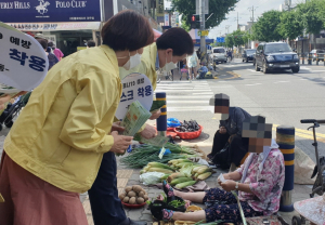 경주시 중부동, 장날 마스크 착용 독려 캠페인 펼쳐 