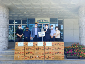 경주시 서면, 한국장애인교통문화협회 경주지회 `사랑의 컵라면` 기탁