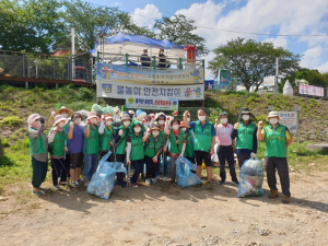 경주시 산내면, 새마을지도자협의회·부녀회 `동창천 청룡폭포` 환경정비