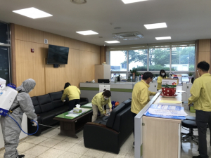 경주시 서면, 청사 특별 방역활동 전개