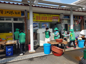 경주시 문무대왕면, 새마을부녀회 특별방역주간 상가 등 주민거점시설 방역