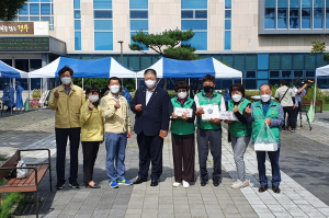 경주시 안강읍, 새마을협의회.부녀회 `북경주 선별진료소` 물품 전달