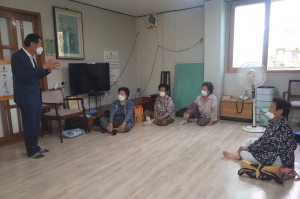 경주시 북경주행정복지센터, 추석 대비 경로당 냉방용품 전달