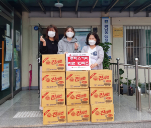 경주시 황남동, 로머스커피 `사랑의 라면` 기탁