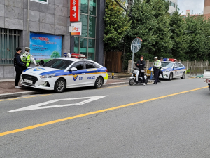 경주경찰서, 이륜차 교통법규위반 집중 단속