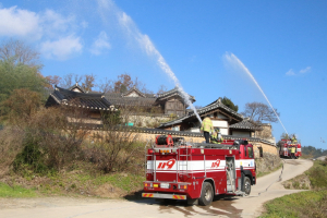 경주소방서 `목조문화재. 산림화재` 합동소방훈련