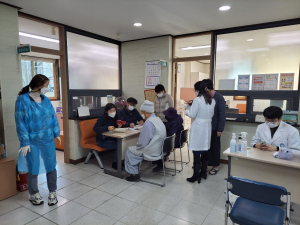 경주시 문무대왕면, 보건지소에서 코로나19 추가접종 