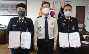 경주소방서, 김태현. 정한별 구급대원 `트라우마 세이버` 선정 