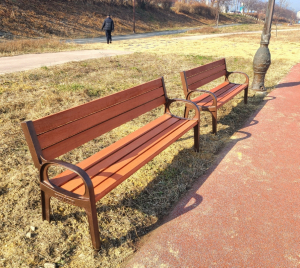 경주시 황오동, 북천둔치 산책로 휴게의자 설치 