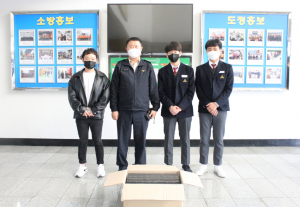 경주소방서, 경주고등학교 학생 ‘우산’ 기부로 따뜻한 마음 전해