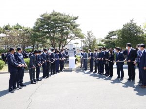 경주시, 수봉교육재단 `전몰학도병 추념비 확장 준공식` 거행