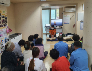 경주소방서, 주택관리공단 경주금장관리소 직원. 입주민 대상 `심폐소생술. 응급처치` 교육