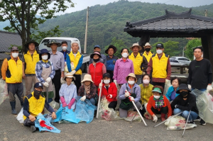 경주시 강동면, 왕신2리 마을 주변 일대 `플로깅` 활동 전개