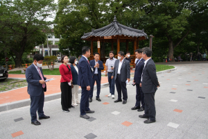 경주시의회, 문화도시위원회 옥산서원 교육문화관 건립 사업 현장 점검