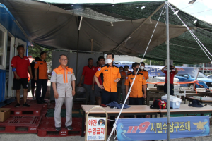 한창완 경주소방서장, 119시민수상구조대 방문 `근무자 격려`