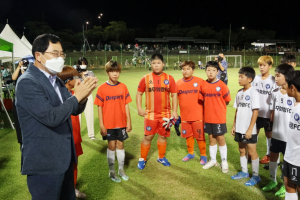 주낙영 경주시장, 경주화랑FC 홈경기 방문 `열띤 응원`
