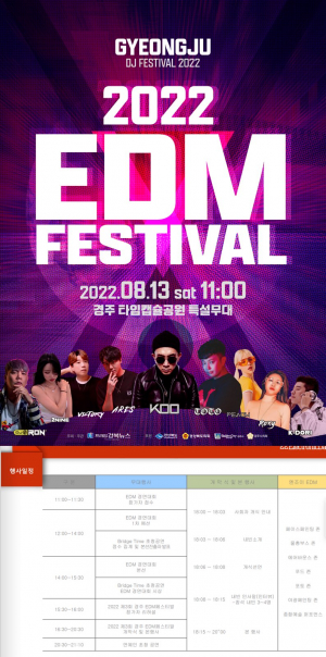 경주시, 용암보다 뜨거운 열기 ˝제3회 EDM 페스티벌˝ 개최