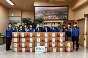 경주시 동천동, 한국수력원자력 원전건설처 추석맞이 `식료품 키트 30세트` 기탁