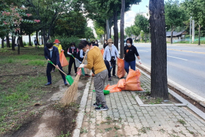 경주시 동천동, 통장협의회 `태풍피해 복구` 환경정비