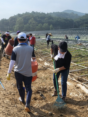 경주시체육회, 수해 피해지역 복구작업 `자원봉사활동` 구슬땀