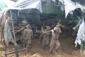 경주시 문무대왕면, 수해복구 자원봉사자 온정의 손길 이어져