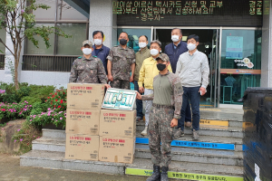 경주시 문무대왕면, 육군 제50사단 태풍 ‘힌남노’ 피해 구호물품 전달
