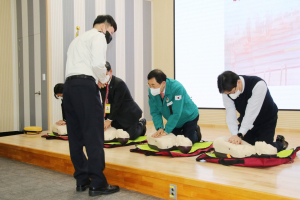 경주소방서, 경주시 기관(단체)장 대상 심폐소생술 교육