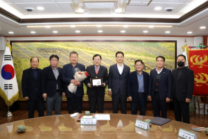 주낙영 경주시장, 경주쌀 판매 촉진기여 공로 ‘농협중앙회 감사패’ 받아