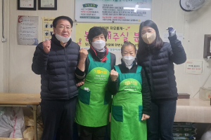 경주시 황오동, 성동시장 기운차림식당 방문 `봉사단원 격려`