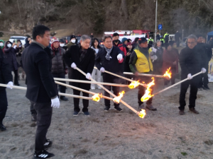 한국수력원자력(주) 월성원자력본부, 동경주 정월대보름 달집태우기 행사 지원