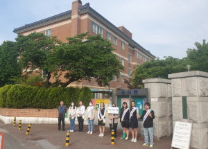 안전한 학교! 함께 만들어요! 경주여고, 등굣길 교통안전 캠페인 전개