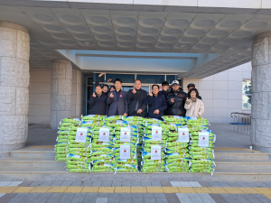 경주시 서면, 서면복지골프 ‘사랑의 백미 150포` 기탁