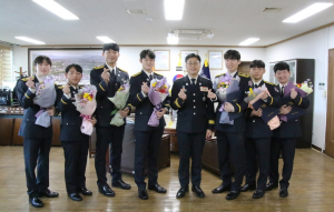경주소방서, 신임 소방공무원 인사발령 신고식 열려