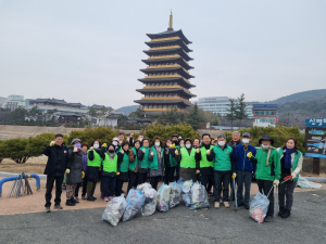 경주시 보덕동, 설맞이 환경정비 `구슬땀`