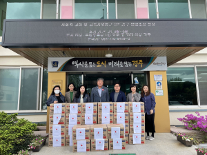 경주시 월성동, 최동석 협성토건㈜ 대표 경로당 후원물품 전달