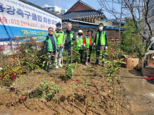 경주시 용강동, 아름다운 용강 만들기 `화초` 식재