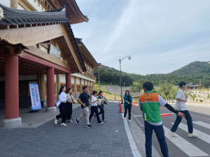 경주시 성건동, 산사태 취약지역 인근 주민 대피훈련 시행