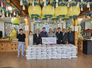 경주시, 오선사 `이웃사랑의 쌀 100포` 기탁
