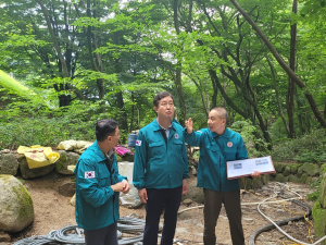 송형근 국립공원공단 이사장, 여름철 풍수해 재난 대비 경주국립공원 현장 안전점검