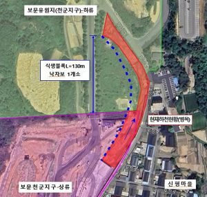 경주시, 천군 소하천 침수 예방 정비사업 `이달말 준공 예정`