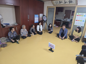 경주시 중부동, 이혜련 신임동장 경로당 방문 `부임 인사`
