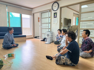 경주시 보덕동, 최진 신임동장 경로당 방문 `안부 살피고 인사드려`