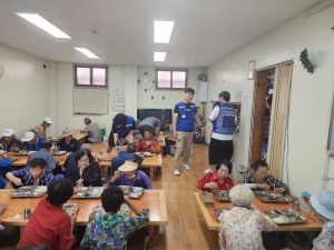 경주 온동네봉사단. 서라벌로타리클럽, 점심 무료급식 봉사활동 전개