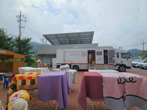 경주시 산내면, 대한적십자 봉사회 경주시협의회 이동세탁차량 활용한 세탁 봉사활동 펼쳐