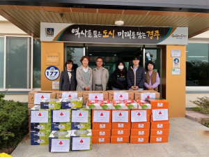 경주시 월성동, 카페푸릇 최성훈 대표 `어르신들 위해 과일 2백만 원 상당` 기탁