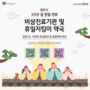 경주시, 설 명절 ˝비상진료기관. 휴일 약국˝ 운영
