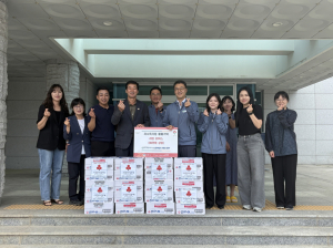 경주시 서면, 한수원 수소융복합처 `사랑의 라면 20박스` 기탁